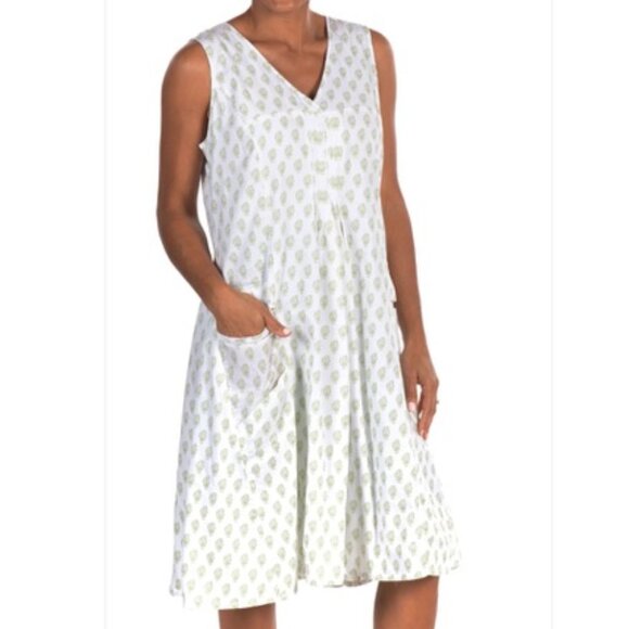 Cottage Core Cali Girls 100% cotton Tank Dress Tunic - Picture 1 of 8